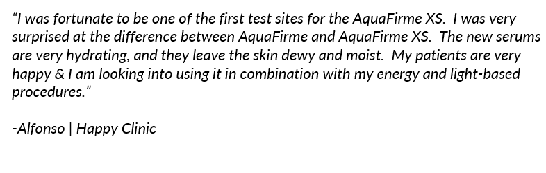 Happy User using AquaFirme