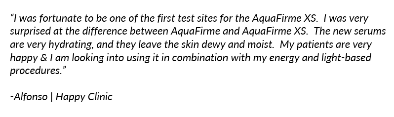 Happy User using AquaFirme